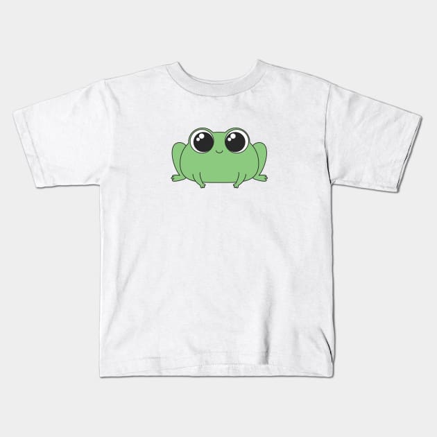 Cute Frog Lover Gift - Kawaii Frog Kids T-Shirt by Ebhar